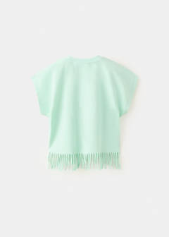 Minnie Mouse fringed T-shirt — Pastel Green 6