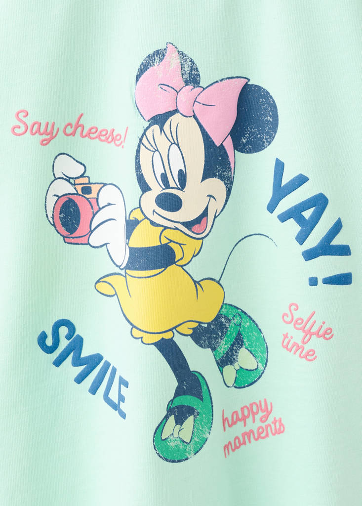 Minnie Mouse fringed T-shirt — Pastel Green