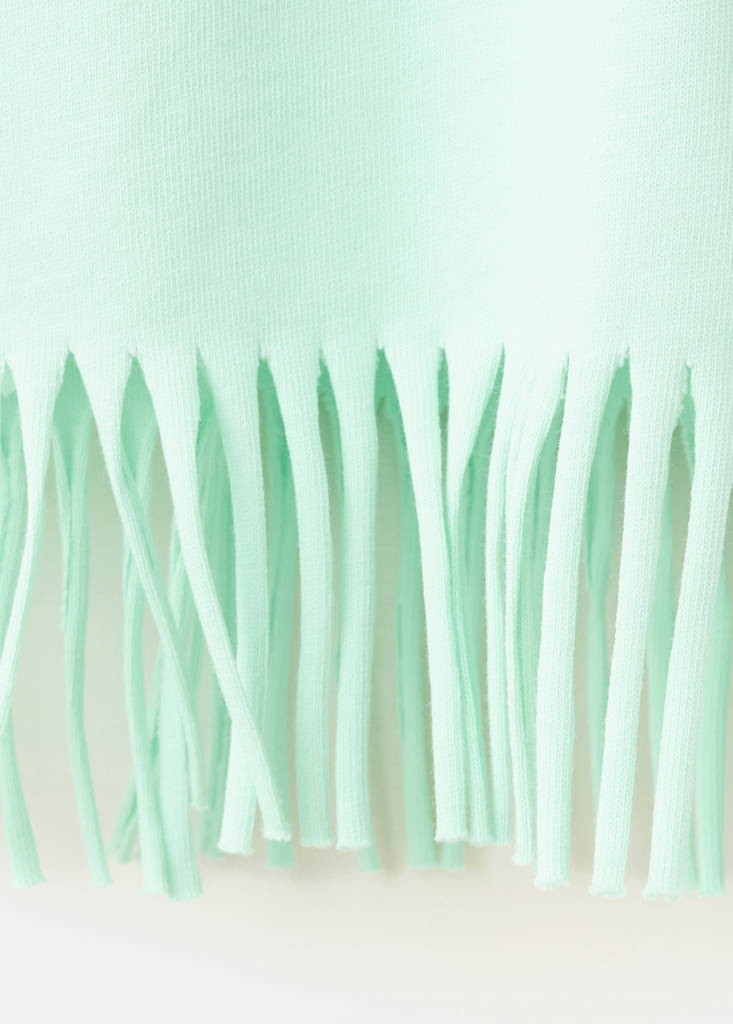 Minnie Mouse fringed T-shirt — Pastel Green