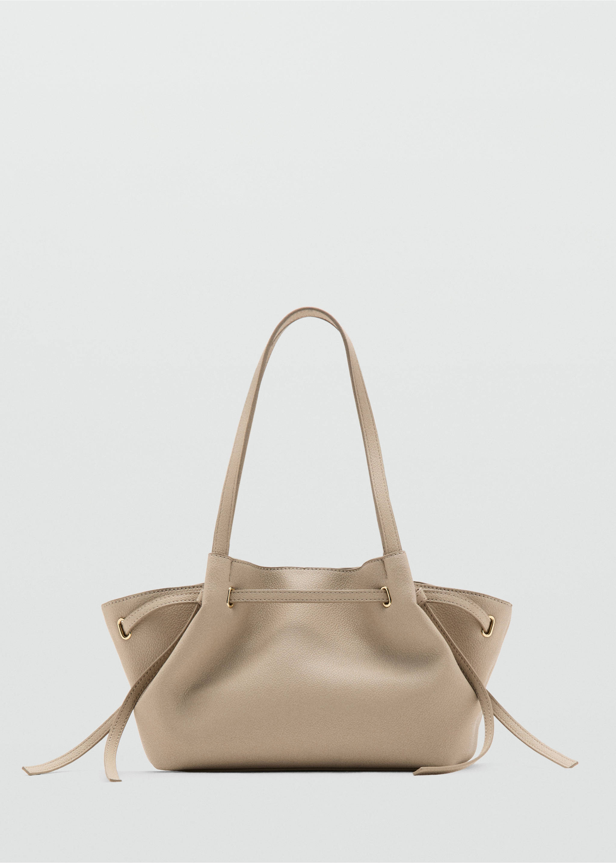 Bolso medio hombro efecto piel - Artículo sin modelo, Blanco roto. Ref: 37031388-00.