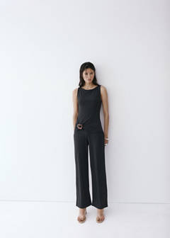 Jumpsuit with resin appliqué — Black 2