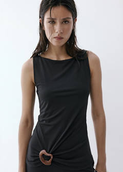 Jumpsuit with resin appliqué — Black 4