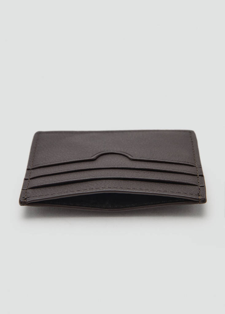 Texture card holder — Brown
