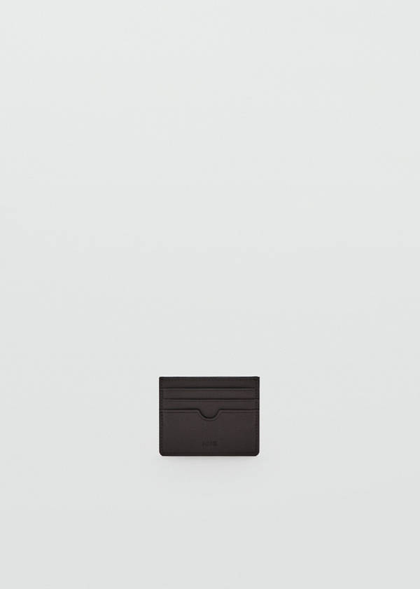 Texture card holder — Brown