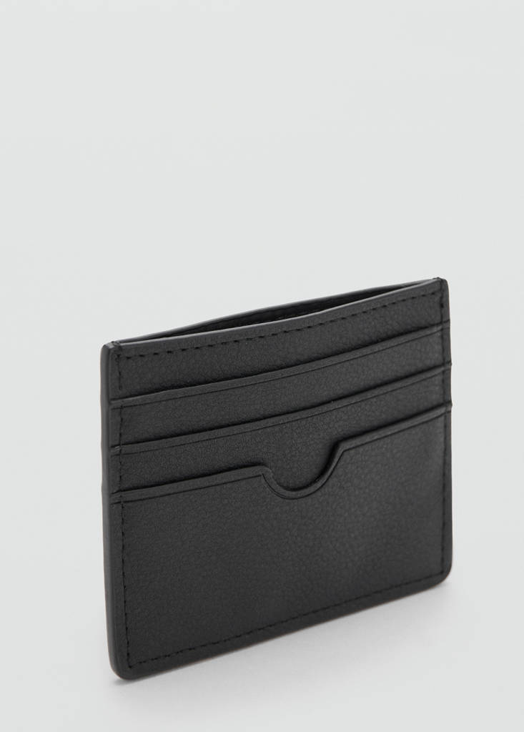 Texture card holder — Black