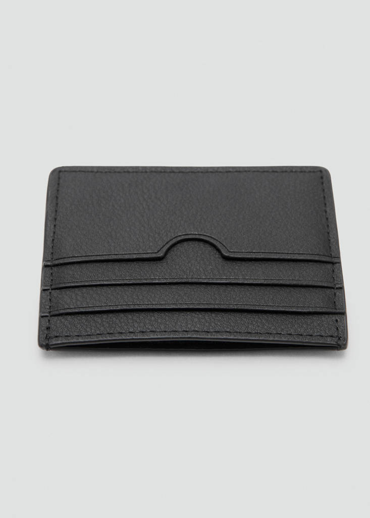 Texture card holder — Black