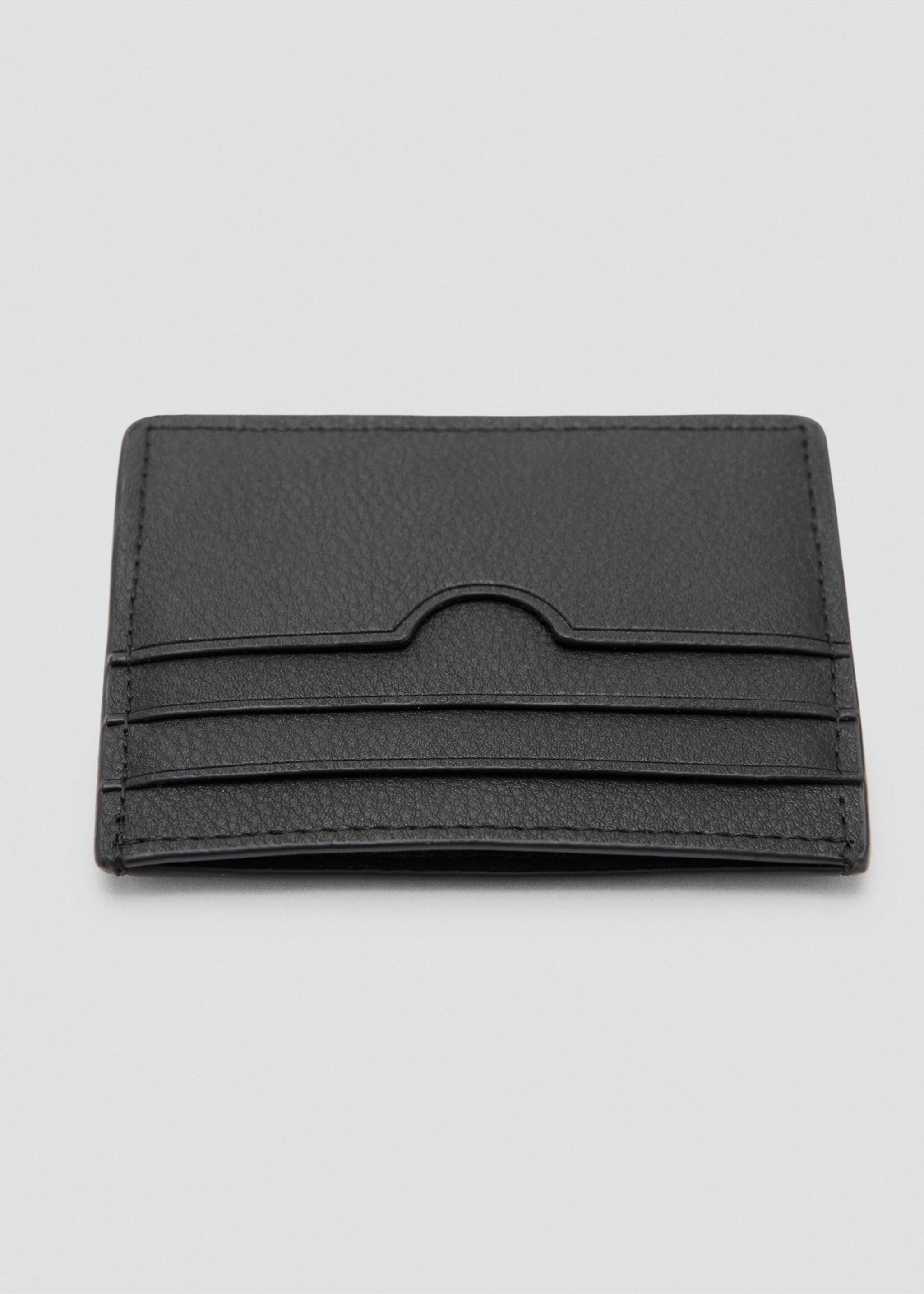 Texture card holder - Details of the article 1, Black. Ref: 37031395-00.