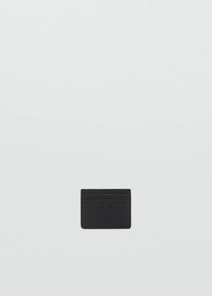 Texture card holder — Black