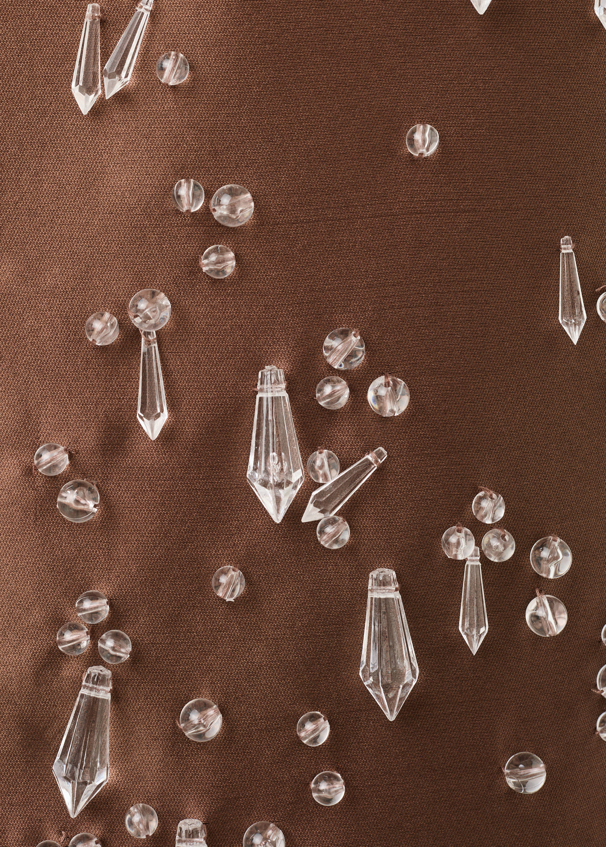 Robe courte avec appliqués en cristal - Détail de l'article 0