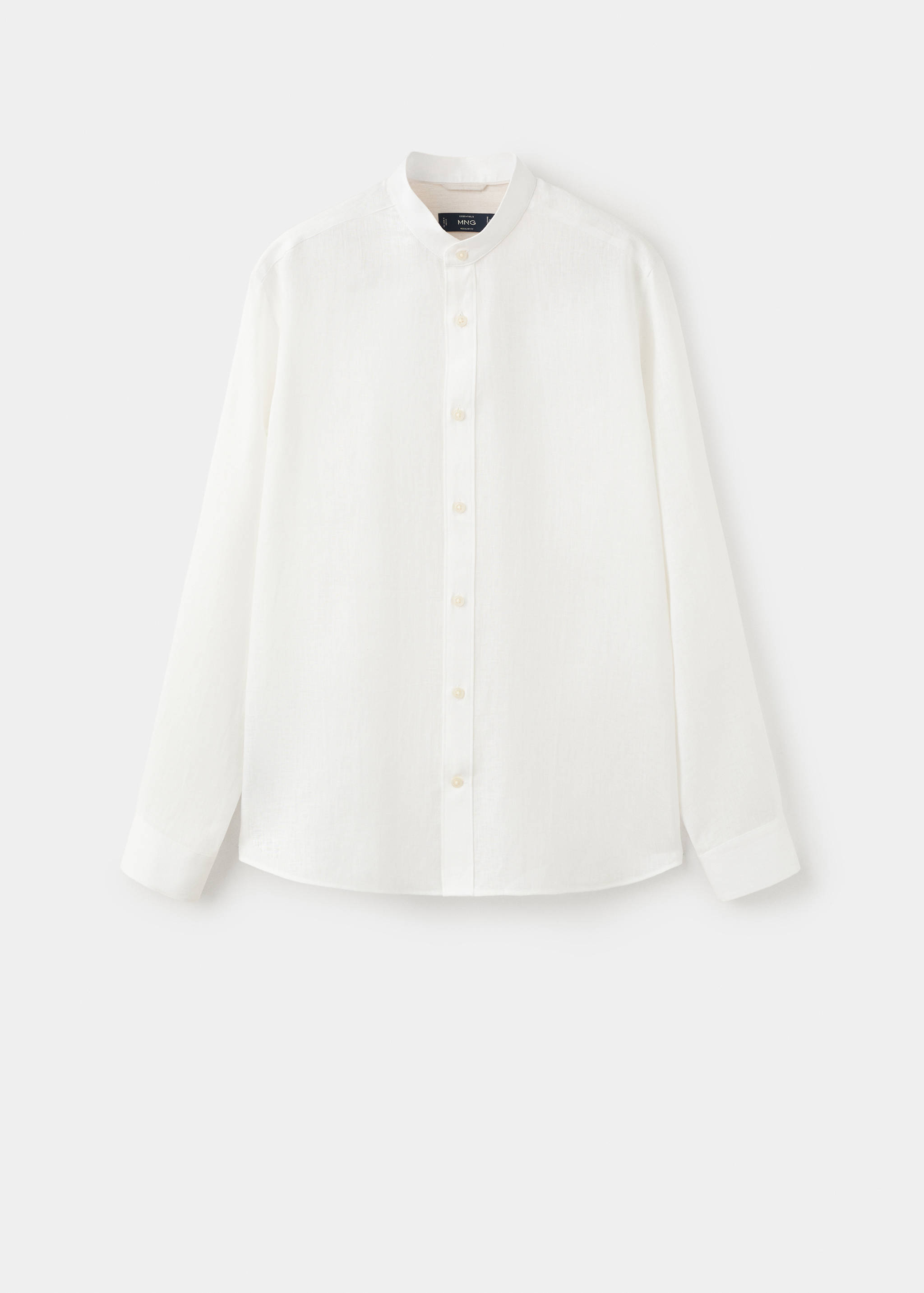 Chemise 100 % lin col mao - Article sans modèle