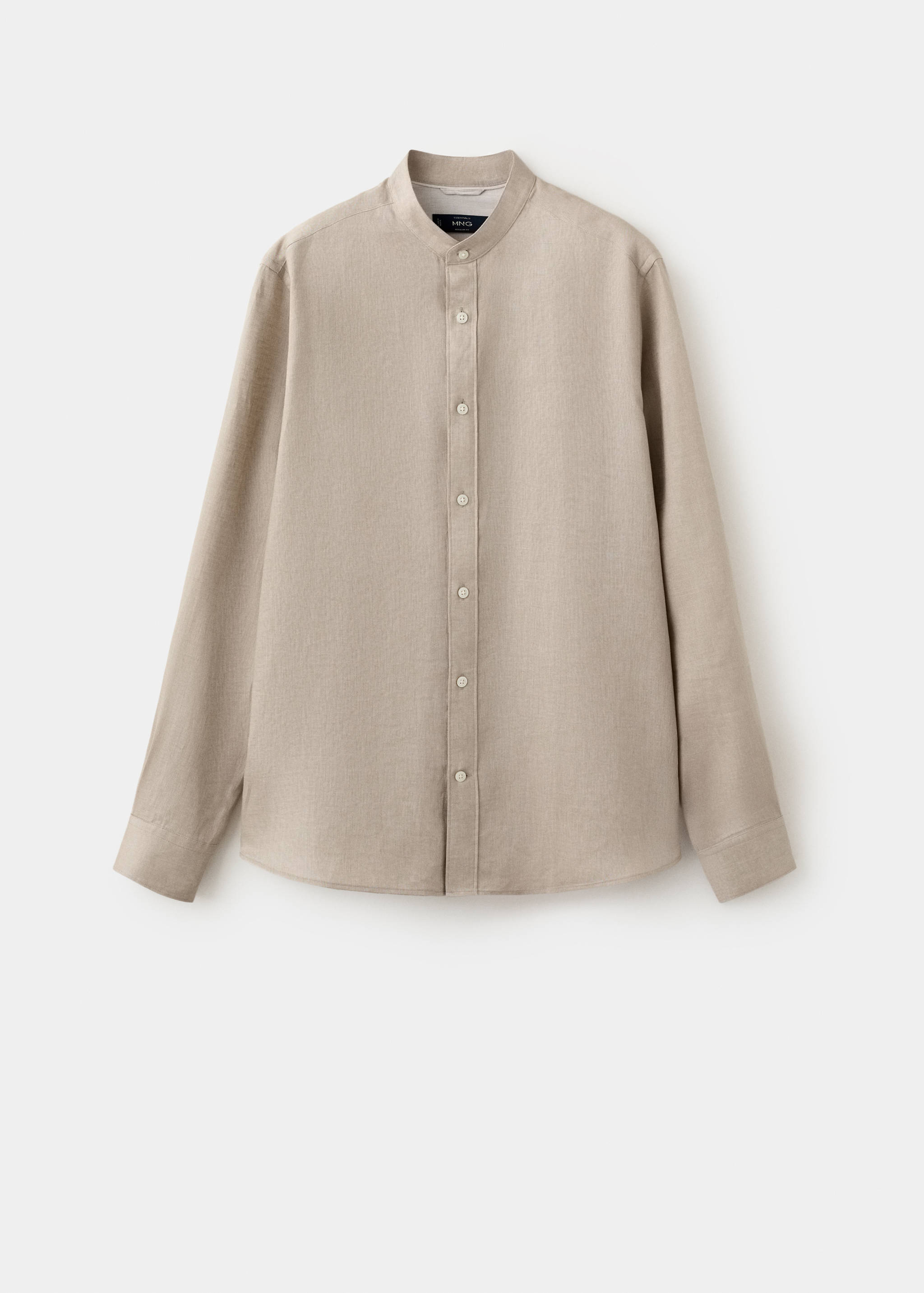 Chemise 100 % lin col mao - Article sans modèle