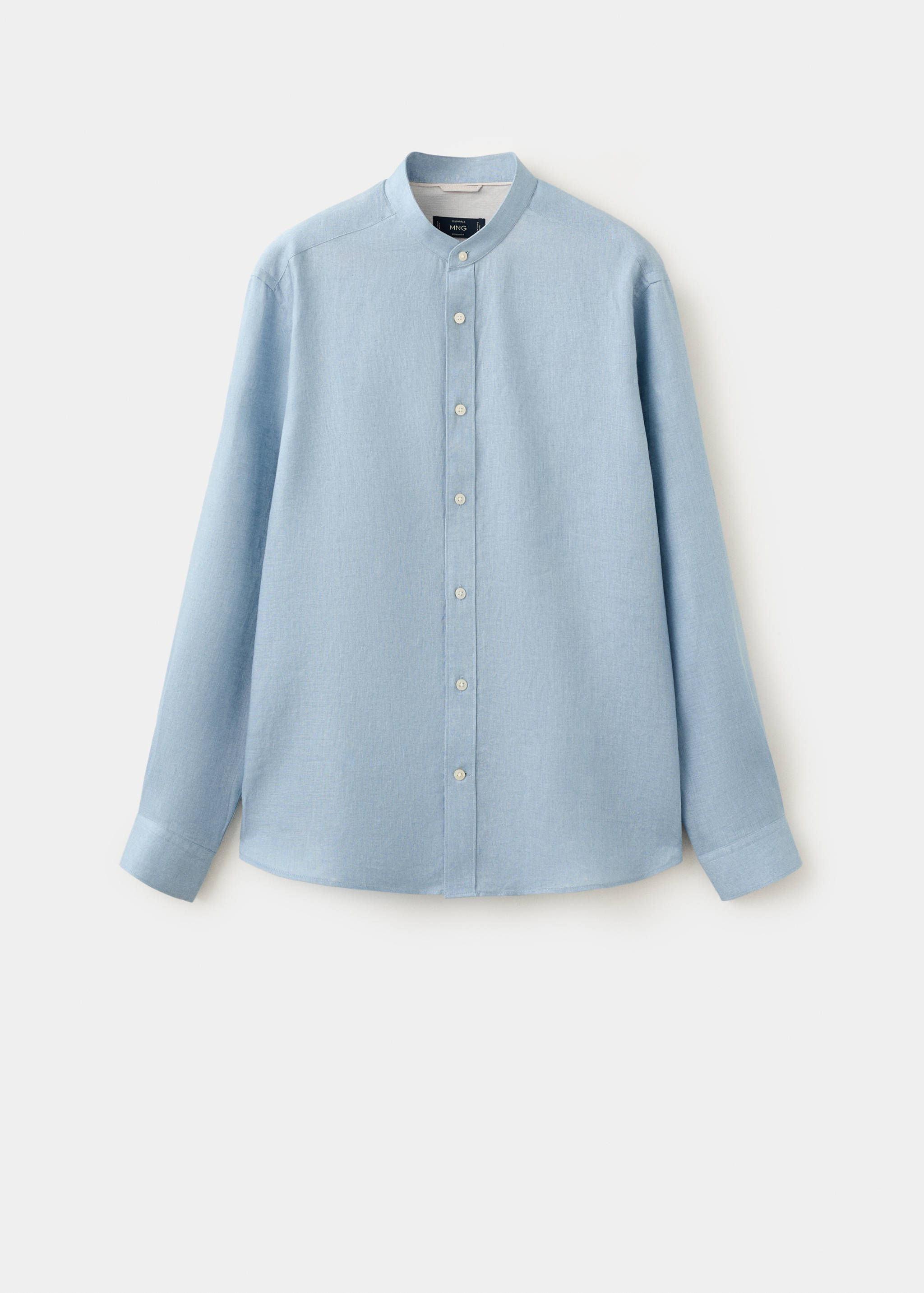 Chemise 100 % lin col mao - Article sans modèle