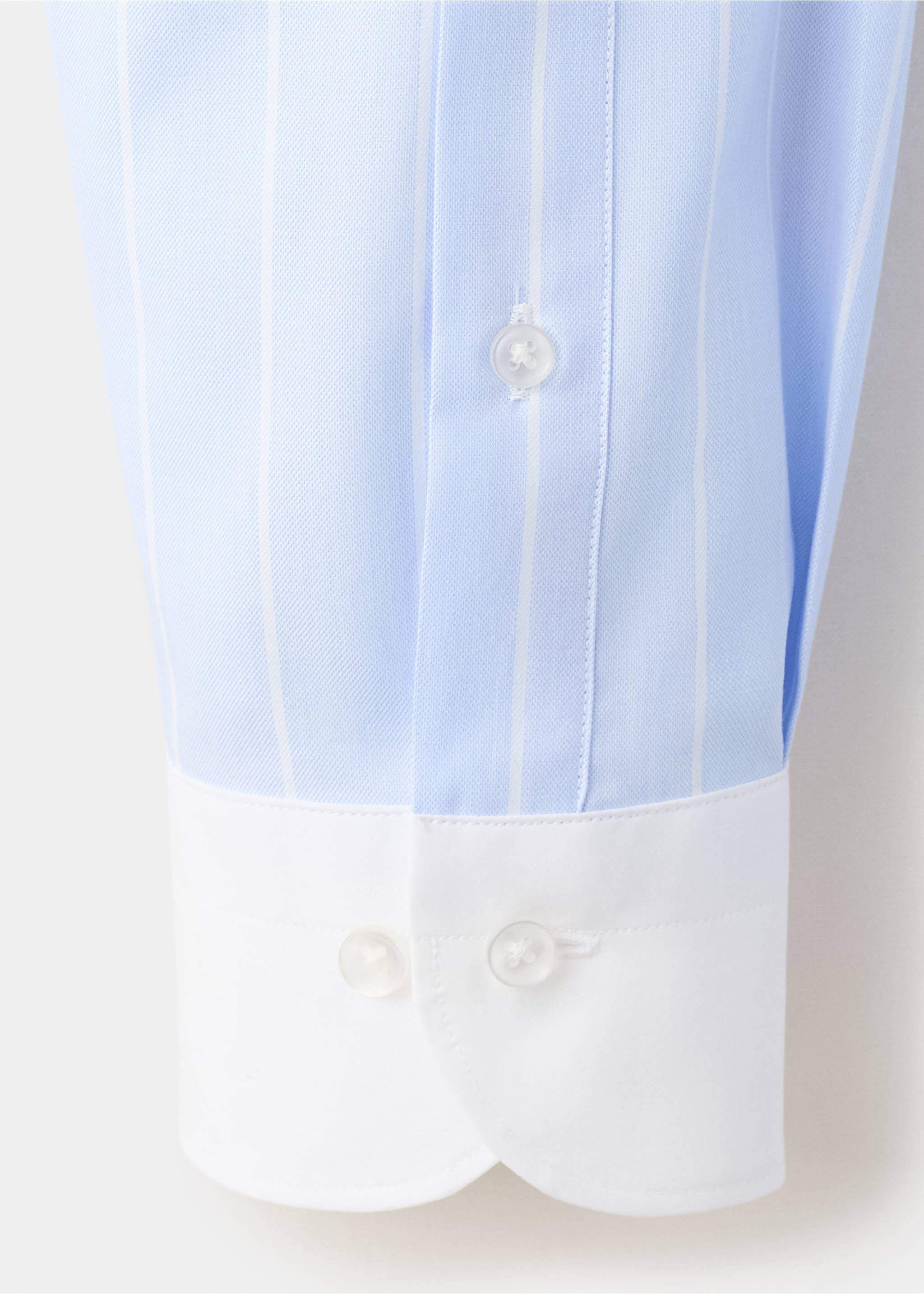 Chemise 100 % coton rayures - Détail de l'article 0, Bleu. Ref: 37031402-00.