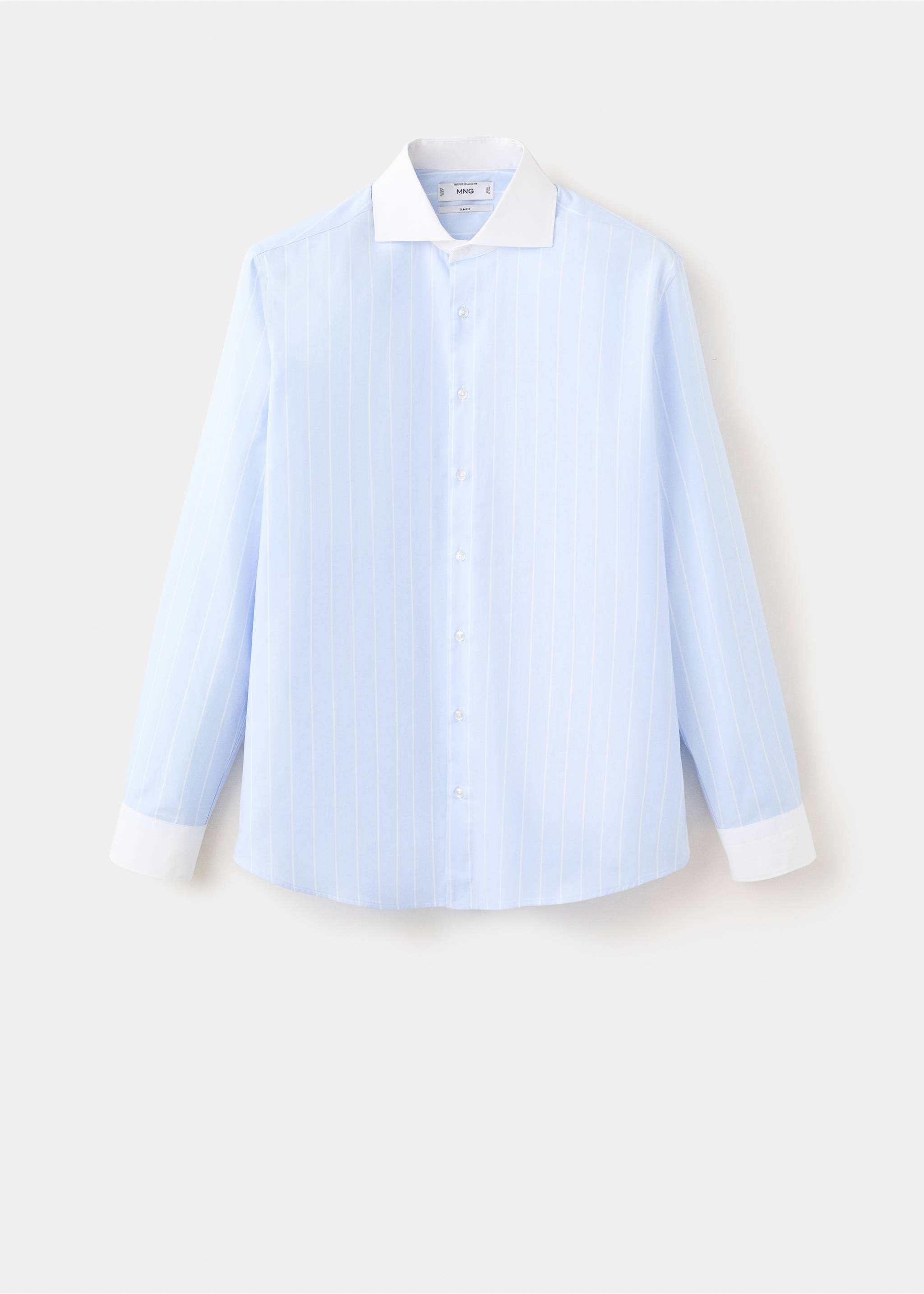 Camisa 100% algodón rayas - Artículo sin modelo, Azul. Ref: 37031402-00.