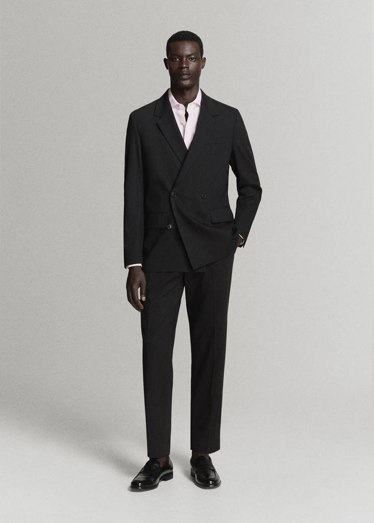 Slim fit 100% cotton striped formal shirt — Light Pink