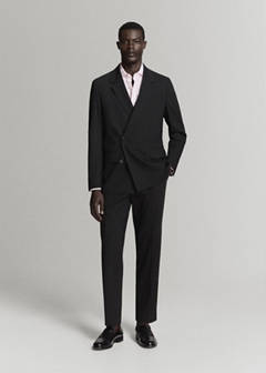 Slim fit 100% cotton striped formal shirt — Light Pink 2