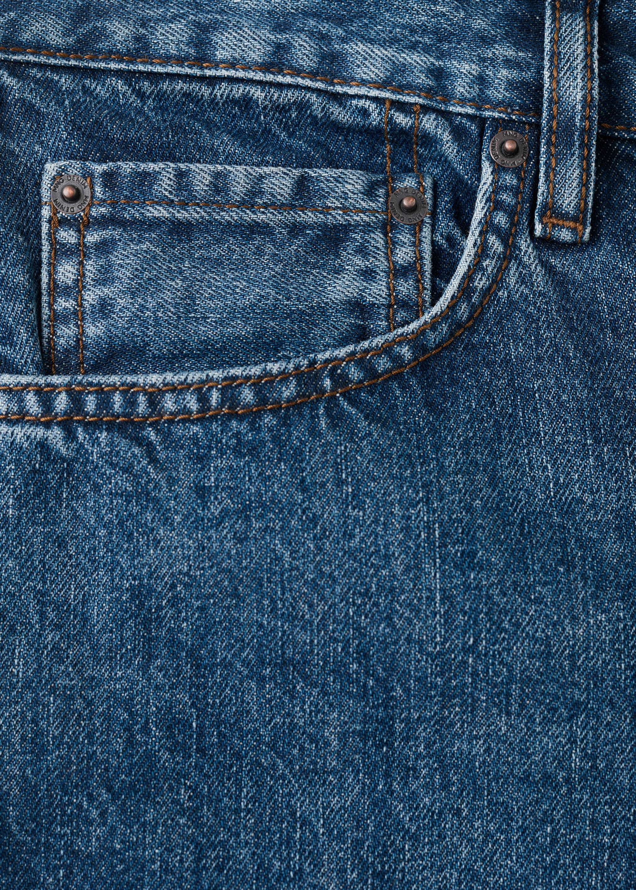 Straight-fit denim bermuda shorts - Details of the article 8