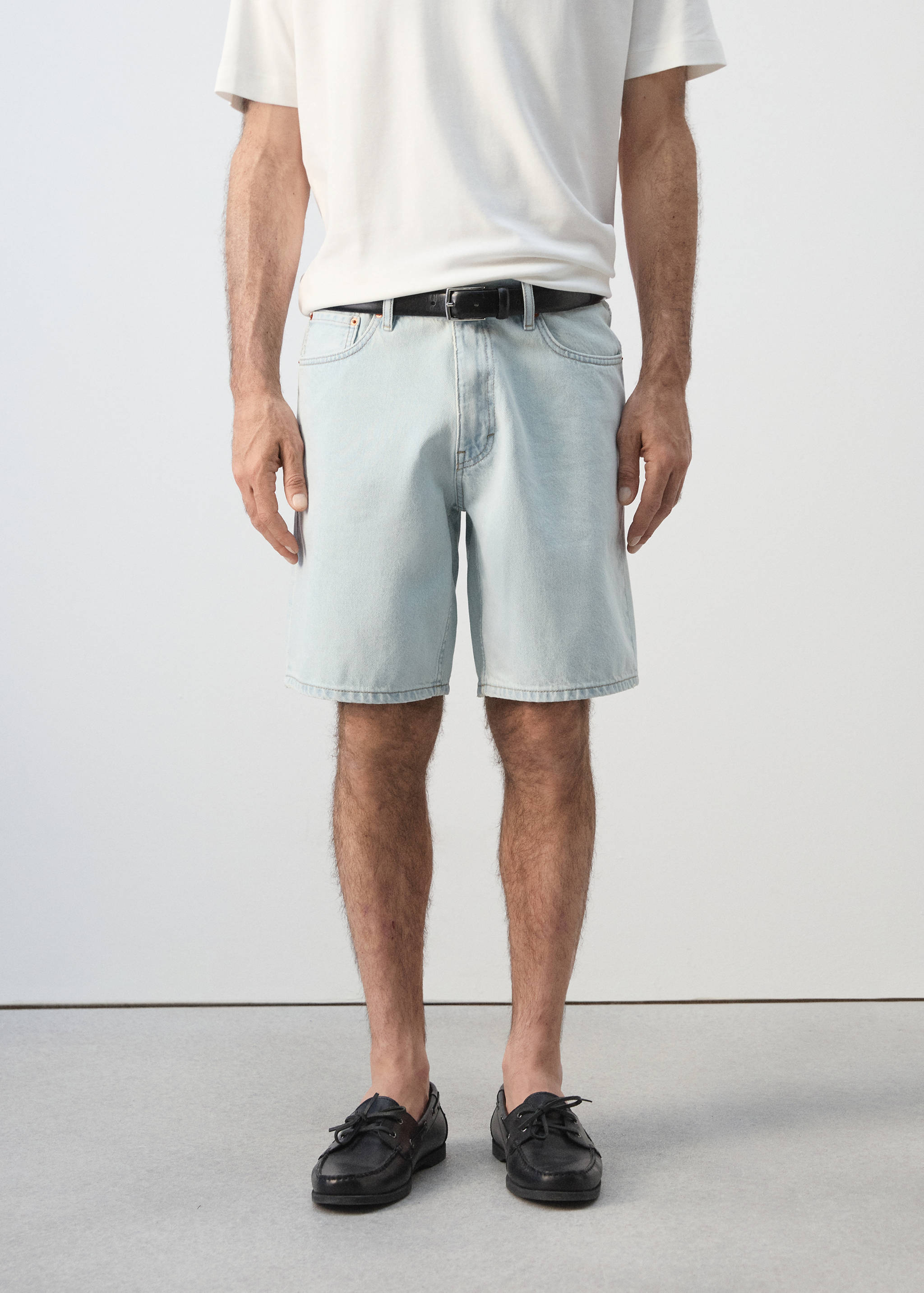 Bermudas vaqueras rectas - Plano medio