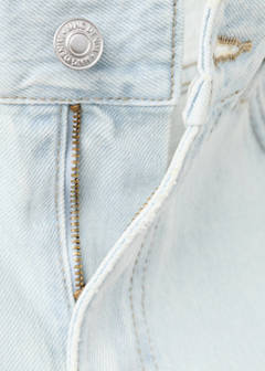 Straight-fit denim bermuda shorts — Bleach Blue 8