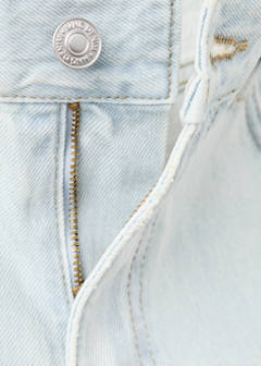 Straight-fit denim bermuda shorts — Bleach Blue 9