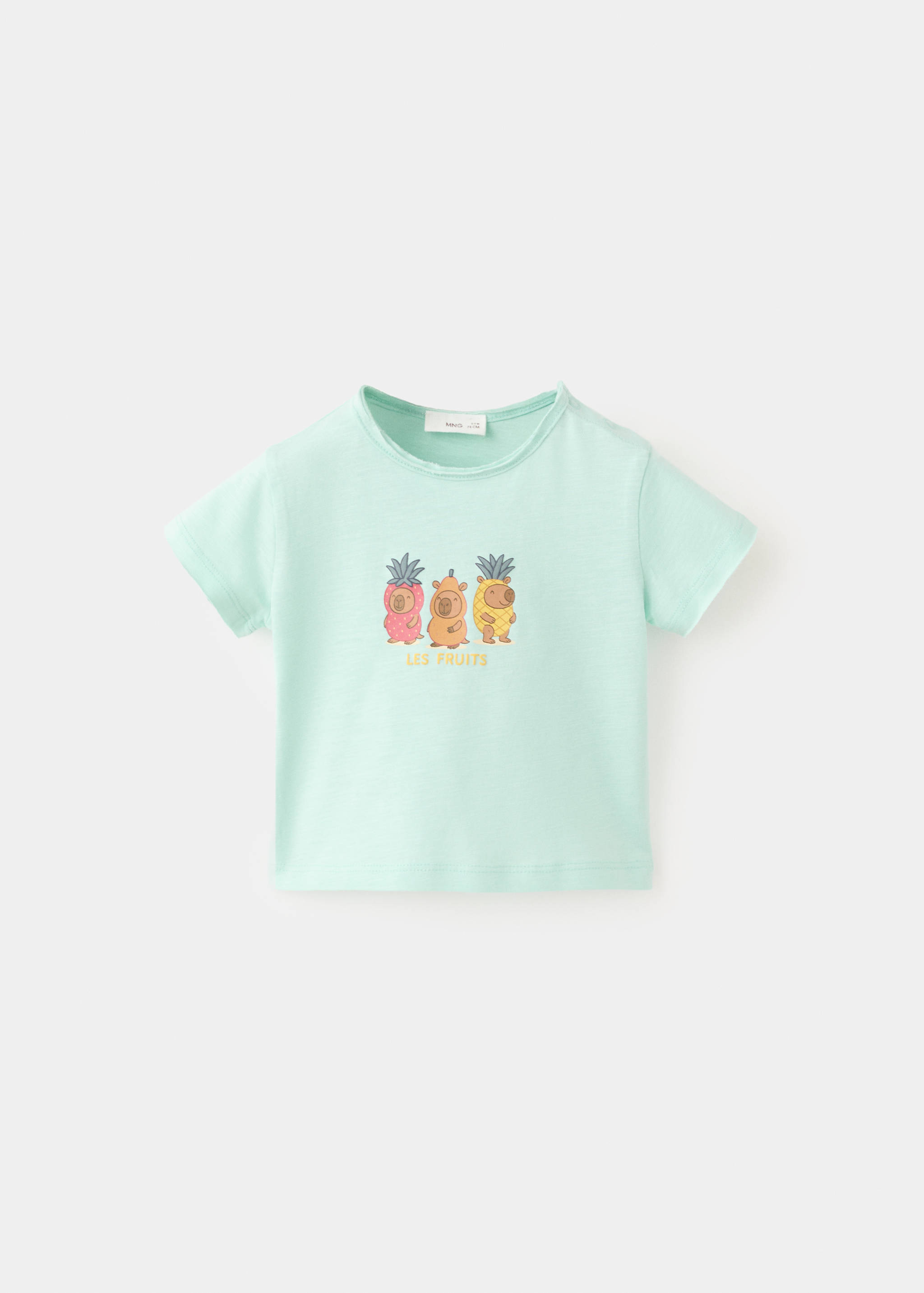 Printed cotton-blend t-shirt - Article without model