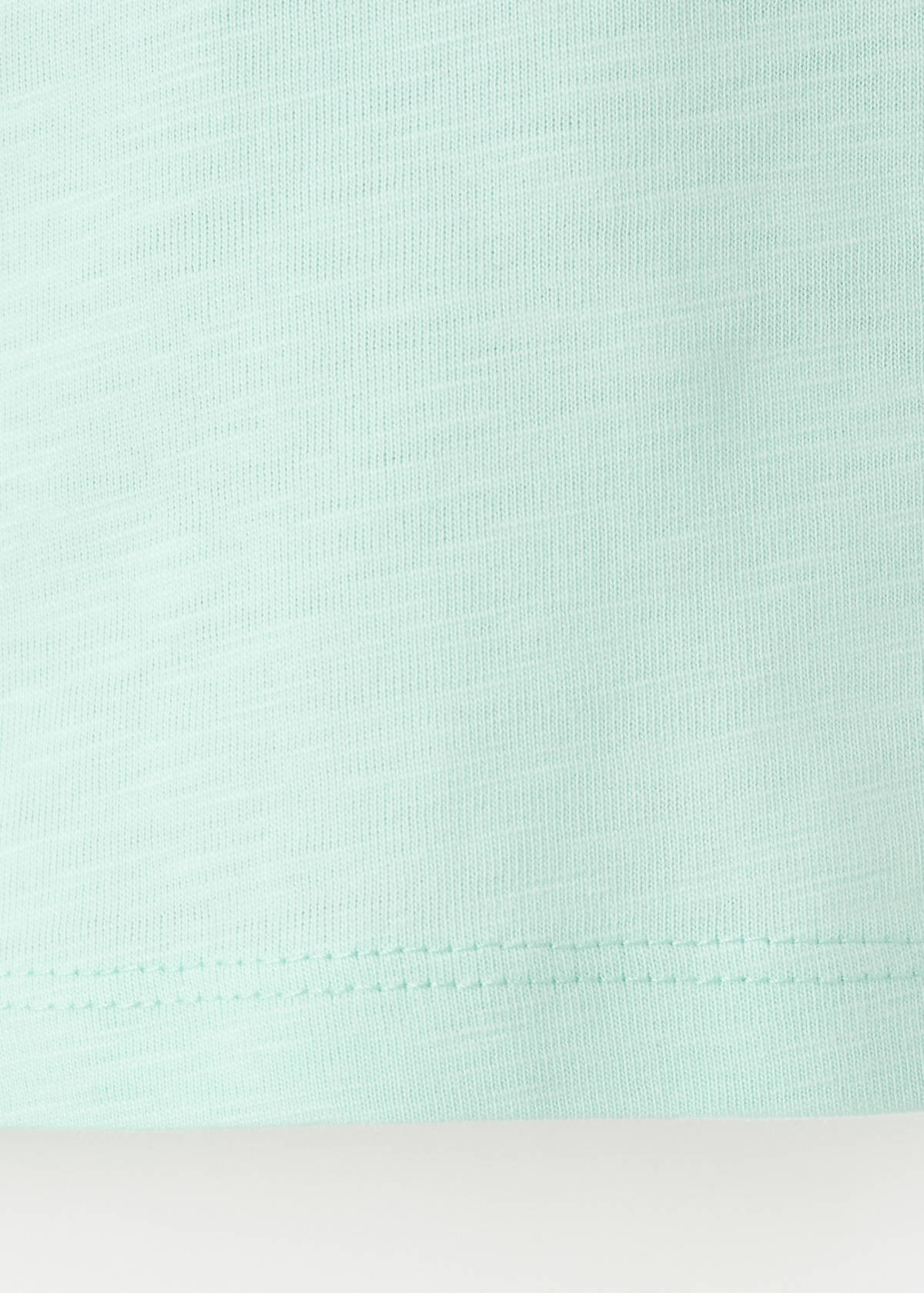 Printed cotton-blend t-shirt — Aqua Green