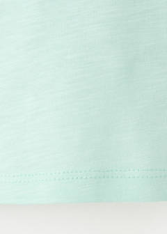 Printed cotton-blend t-shirt — Aqua Green 6