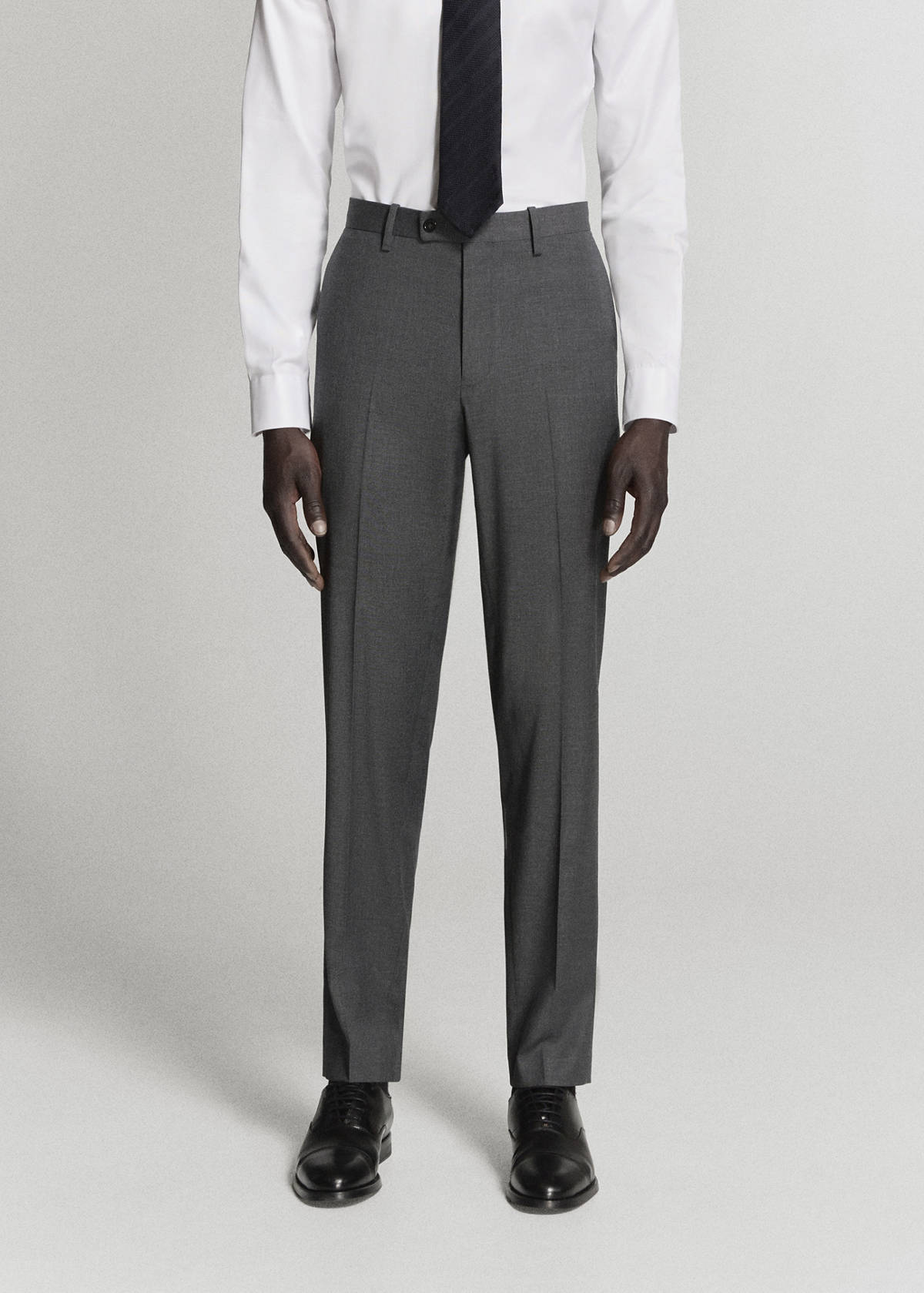Milan slim fit suit trousers — Grey