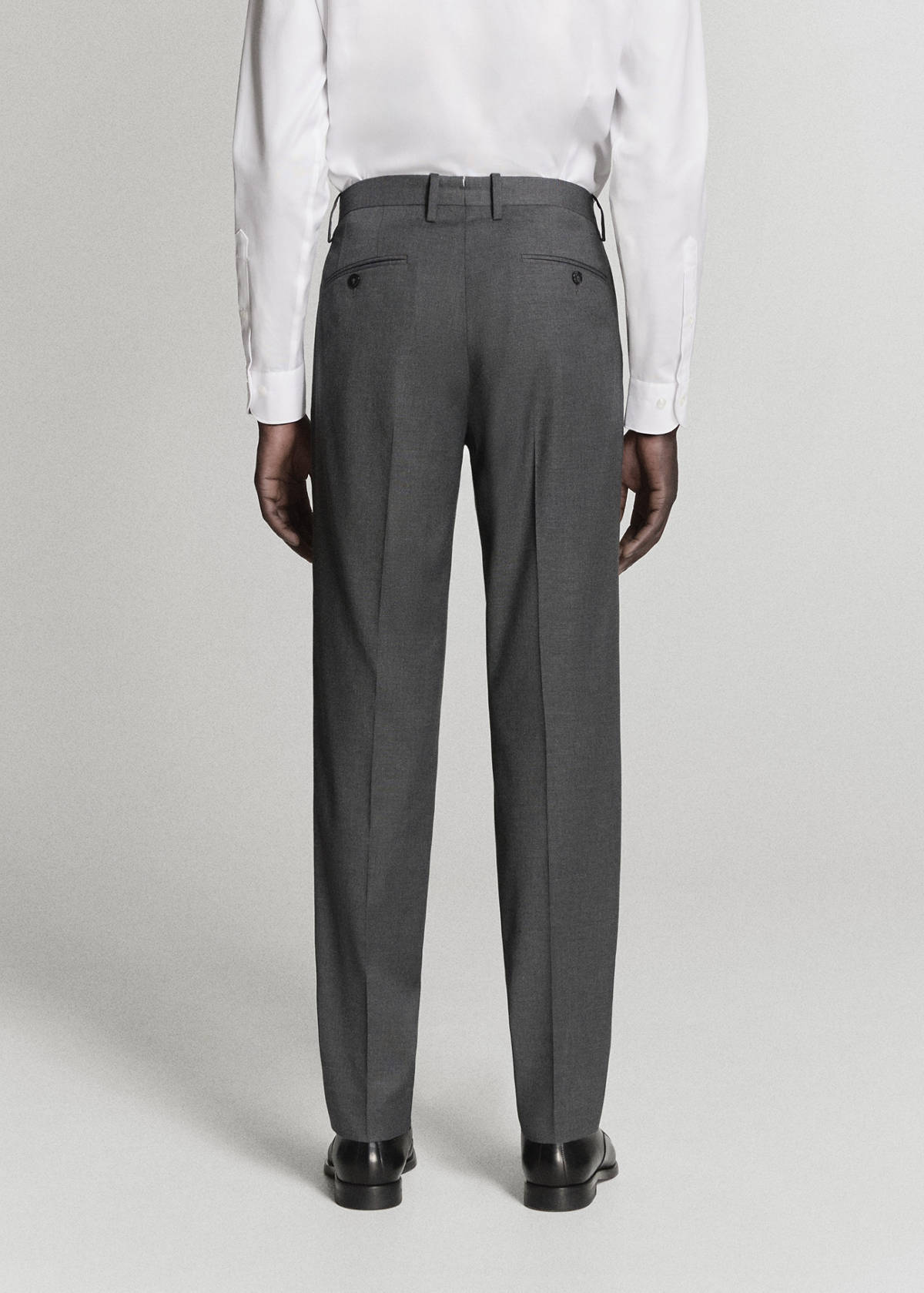 Milan slim fit suit trousers — Grey