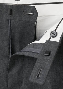 Milan slim fit suit trousers — Grey 9