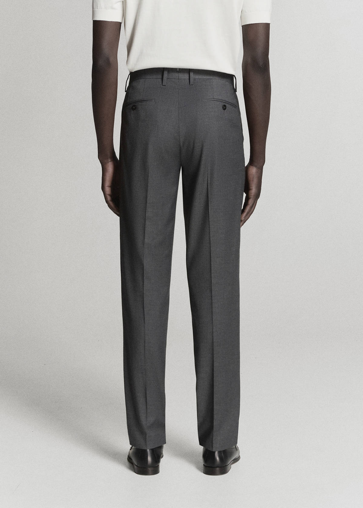 Milan slim fit suit trousers — Grey