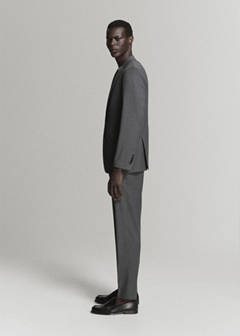 Milan slim fit suit trousers — Grey 14