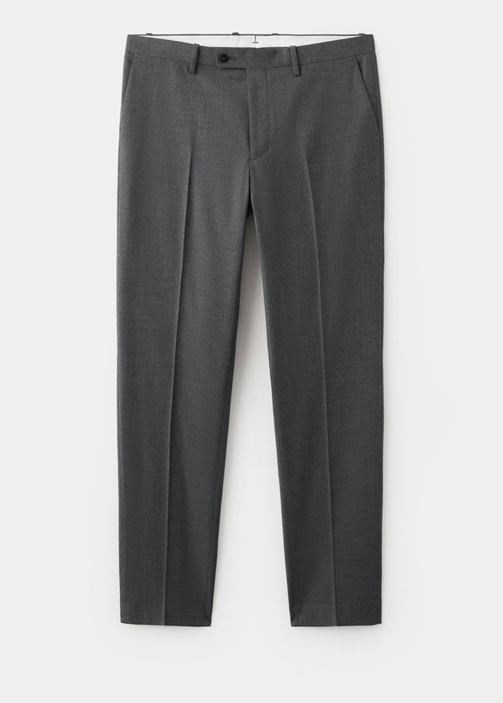 Milan slim-fit suit trousers — Grey