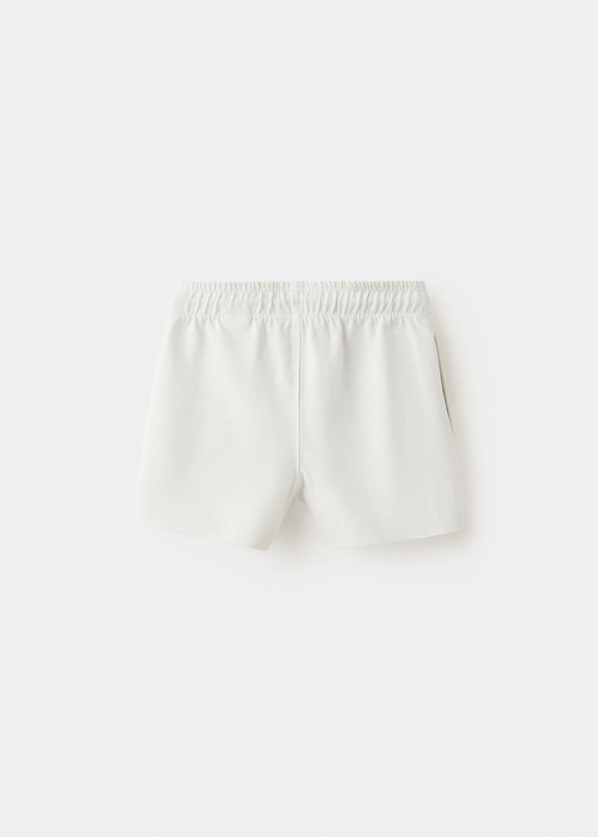 Cotton shorts with drawstring — Ice Grey