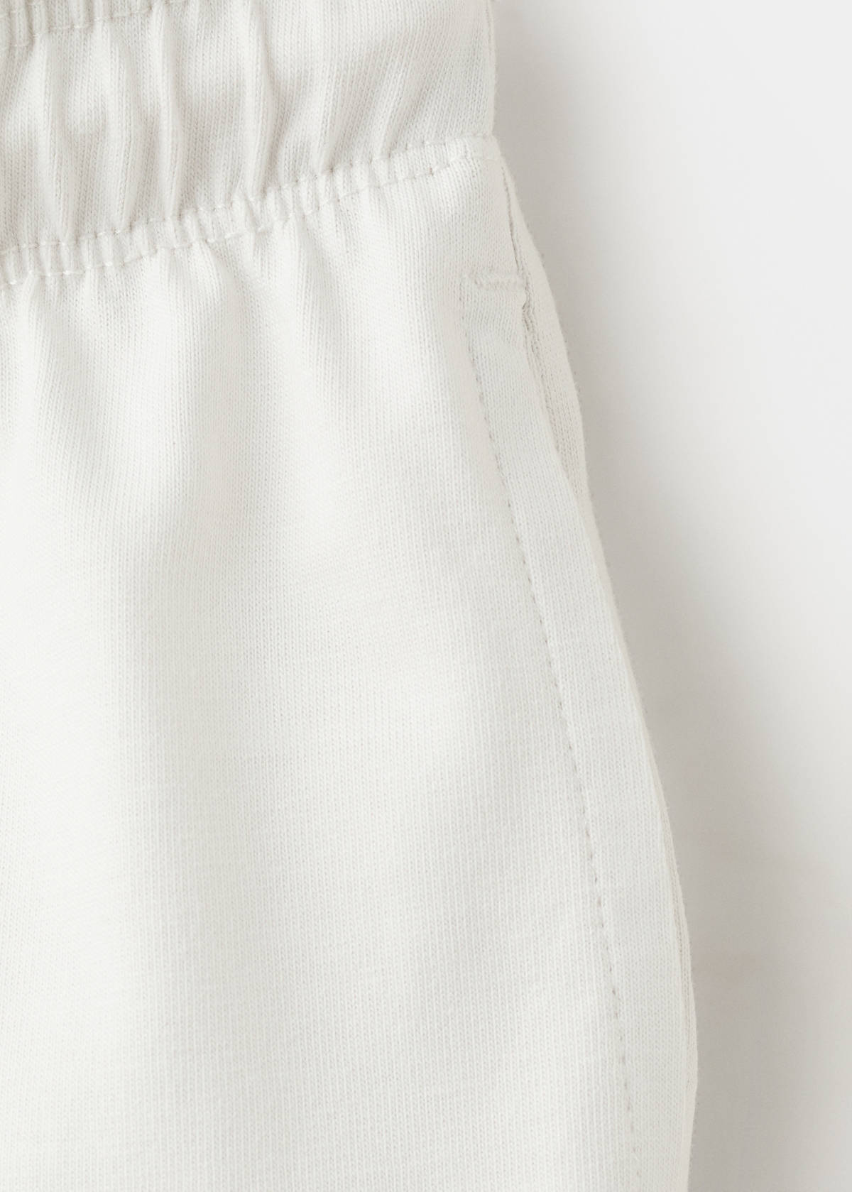 Cotton shorts with drawstring — Ice Grey