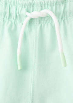 Cotton shorts with drawstring — Aqua Green 4