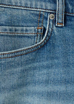 Slim-fit denim bermuda shorts — Medium Blue 10