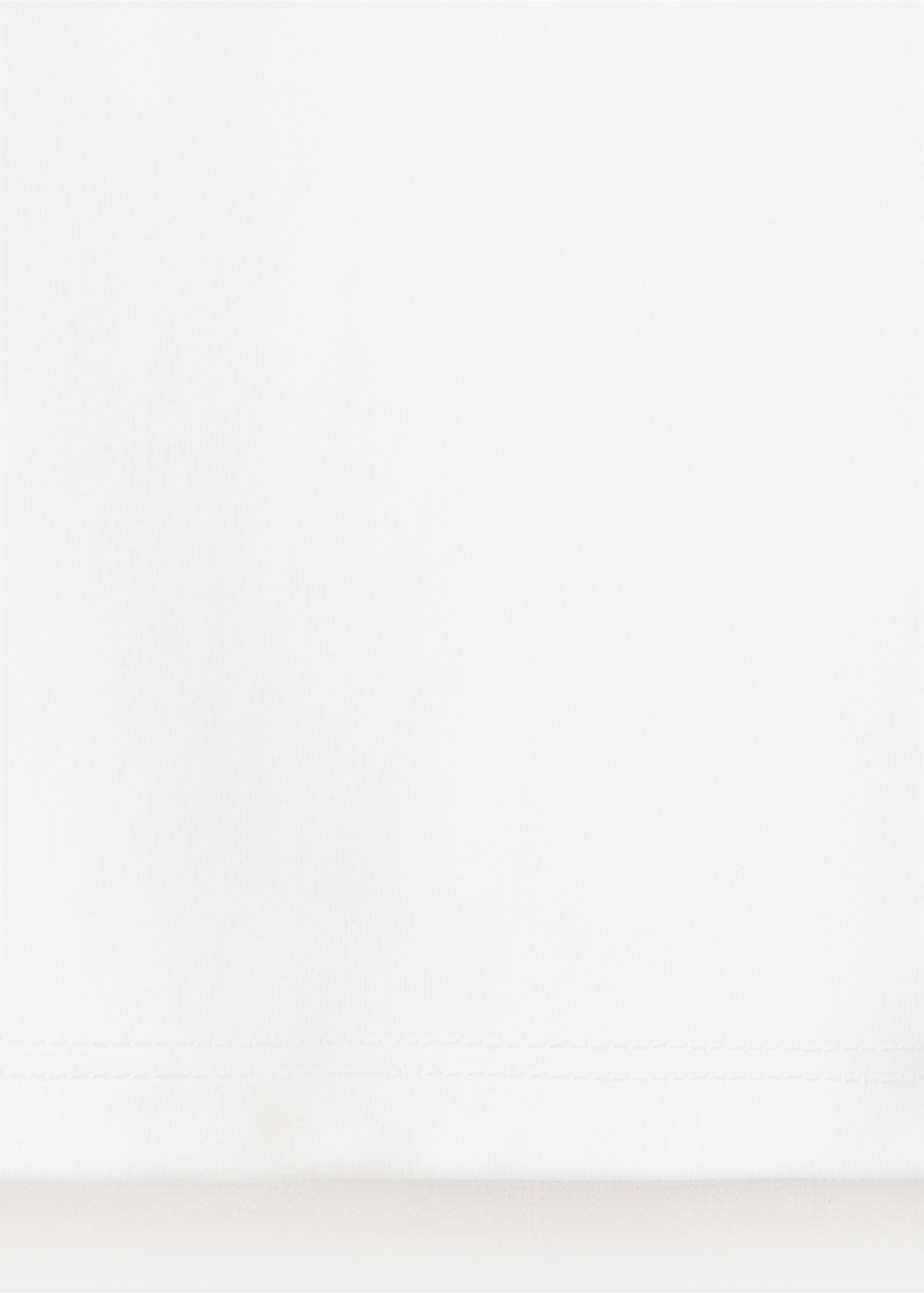 Fitted top with thin straps - Details of the article 0, Off White. Ref: 37031414-00.