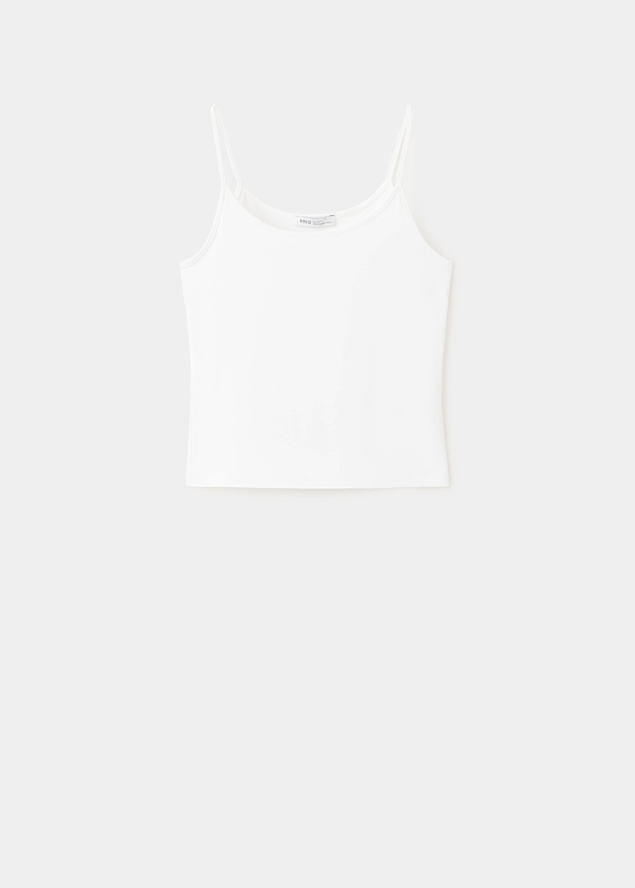 Fitted top with thin straps - Article without model