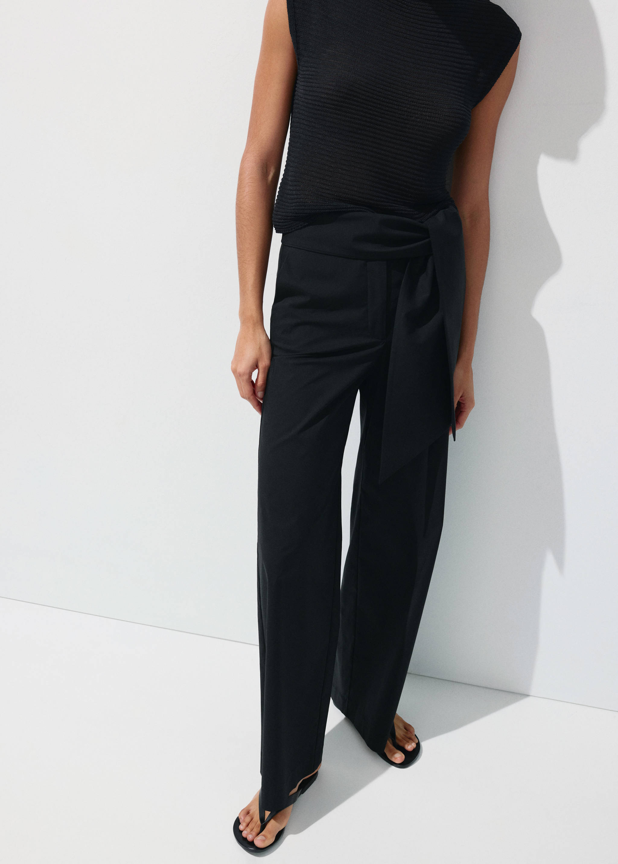 Bow straight trousers - Medium plane