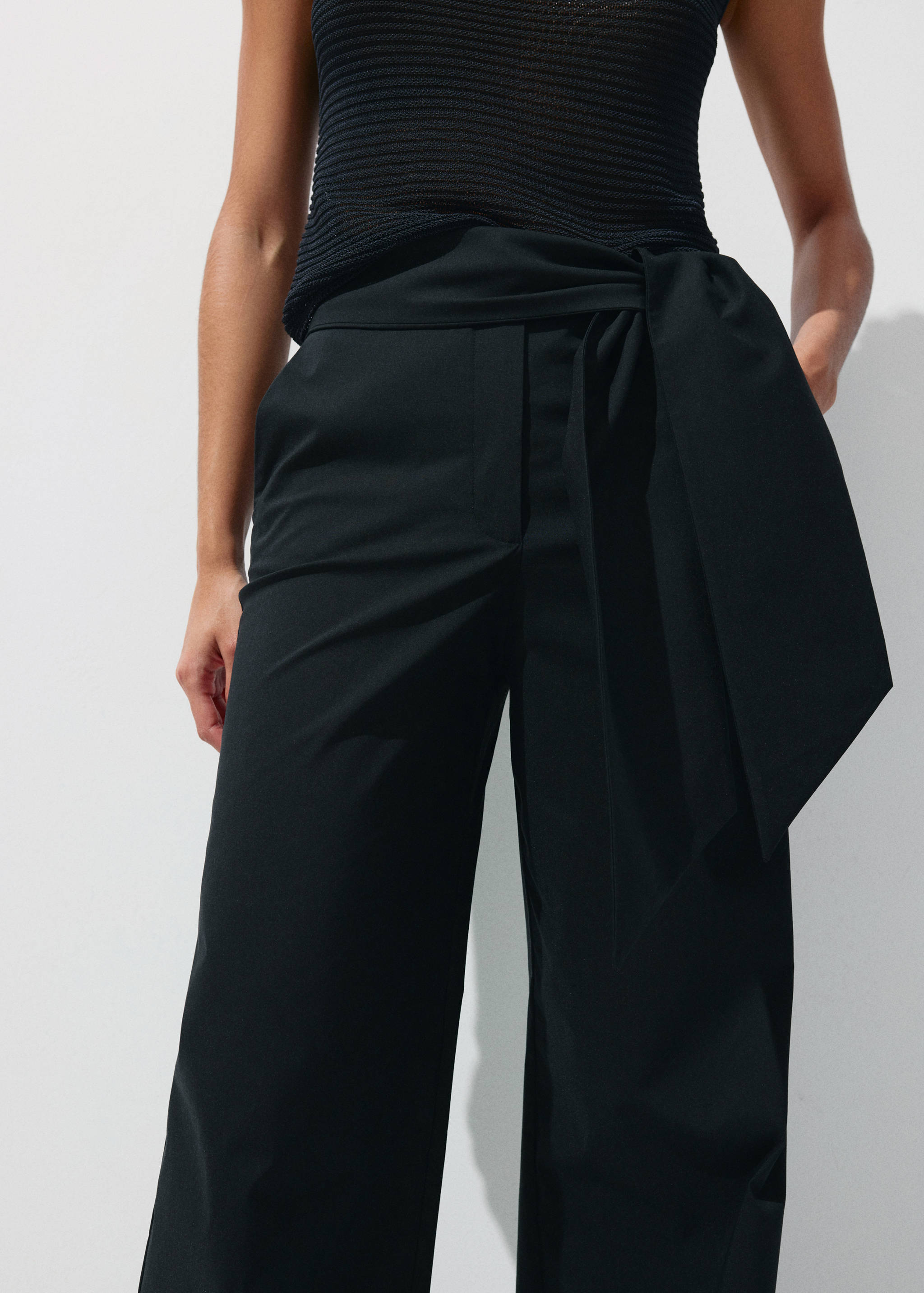 Bow straight trousers - Details of the article 3