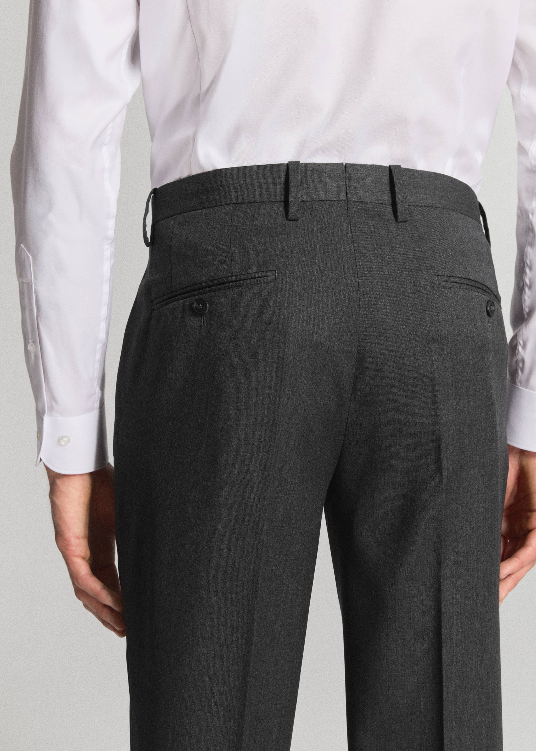 Turin 100% wool suit pants - Details of the article 3
