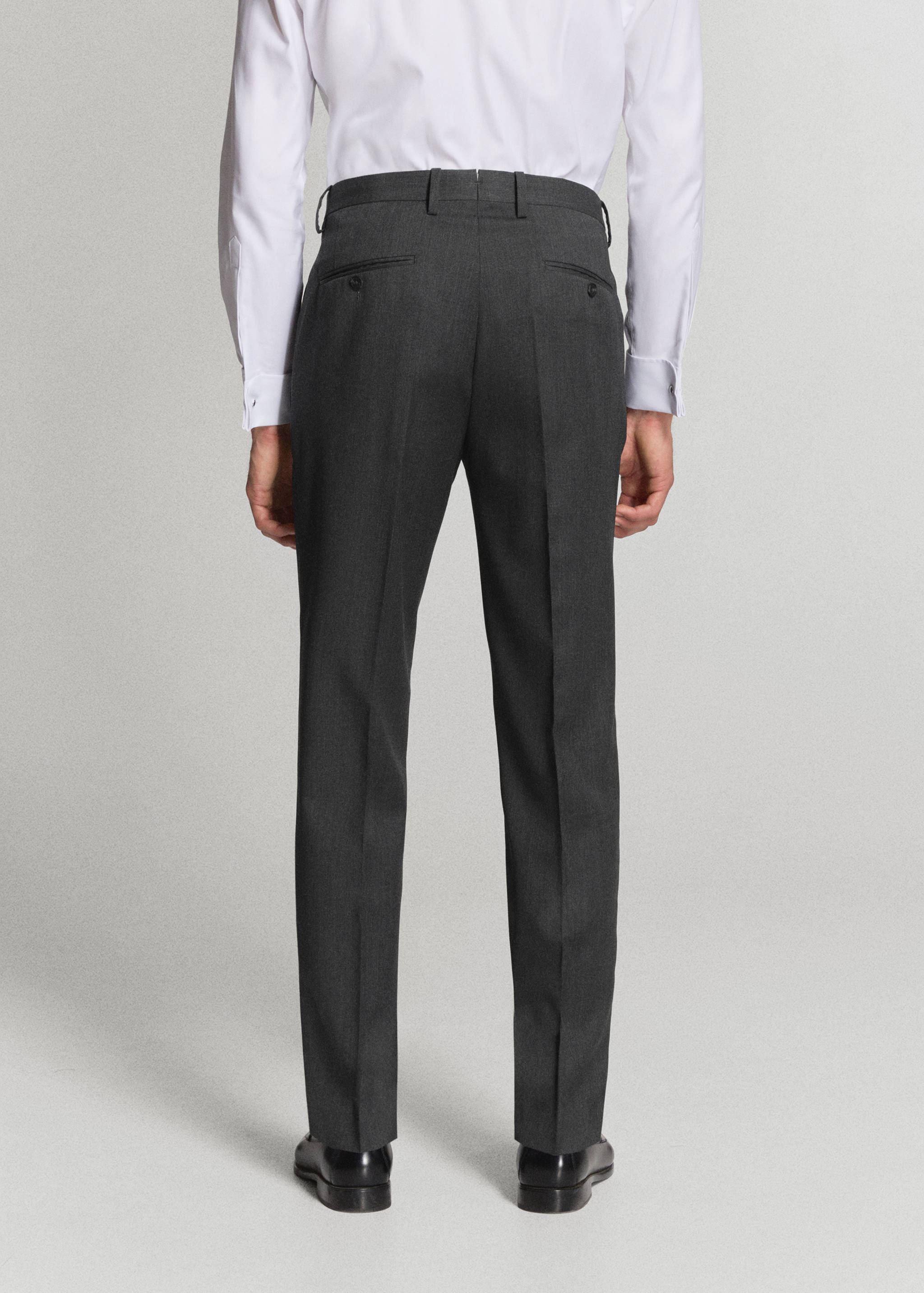 Turin 100% wool suit trousers - Reverse of the article
