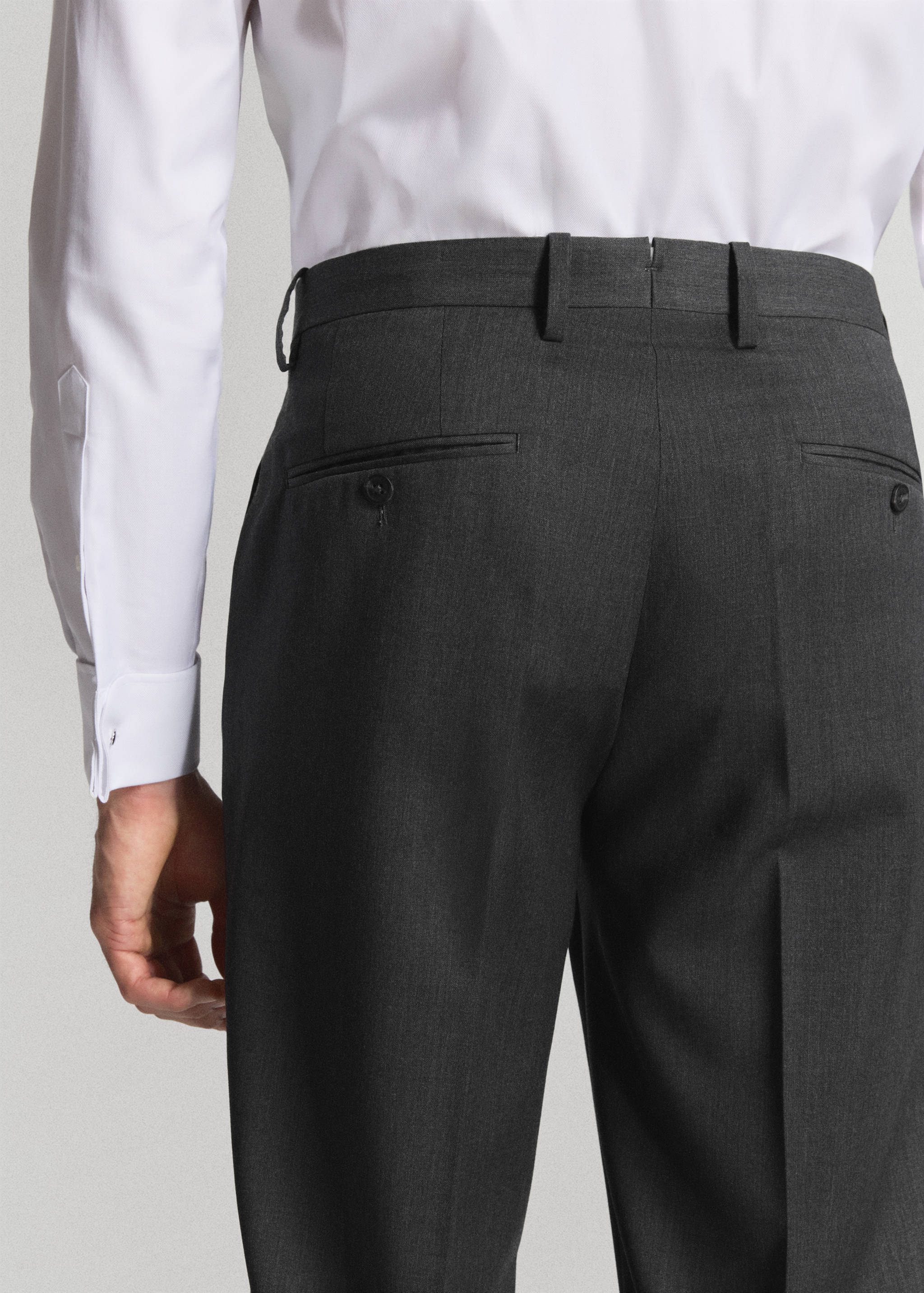 Turin 100% wool suit trousers - Details of the article 3
