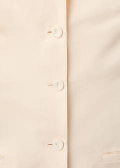 Double-breasted linen waistcoat — Ecru 7