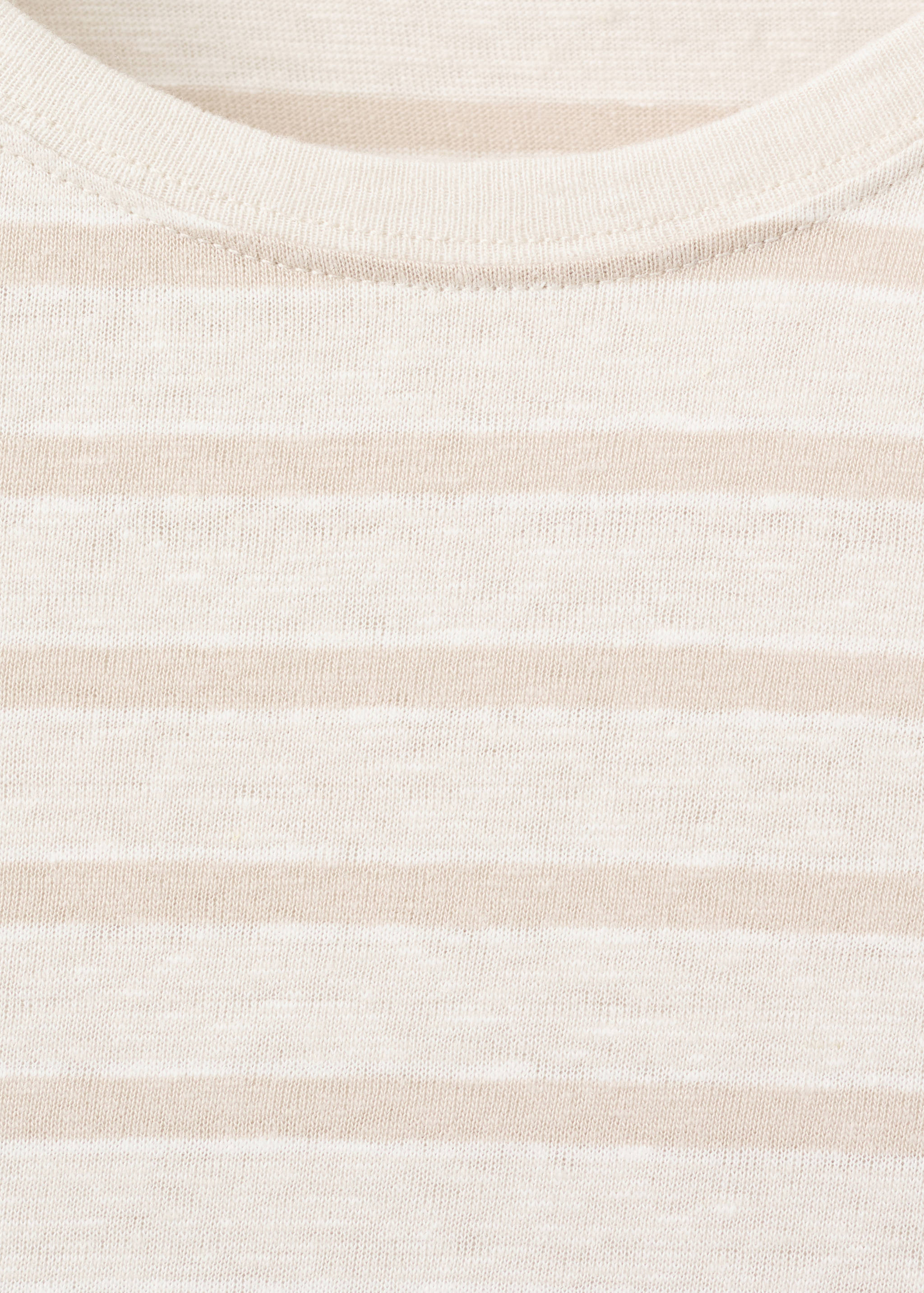 Striped linen T-shirt - Details of the article 8