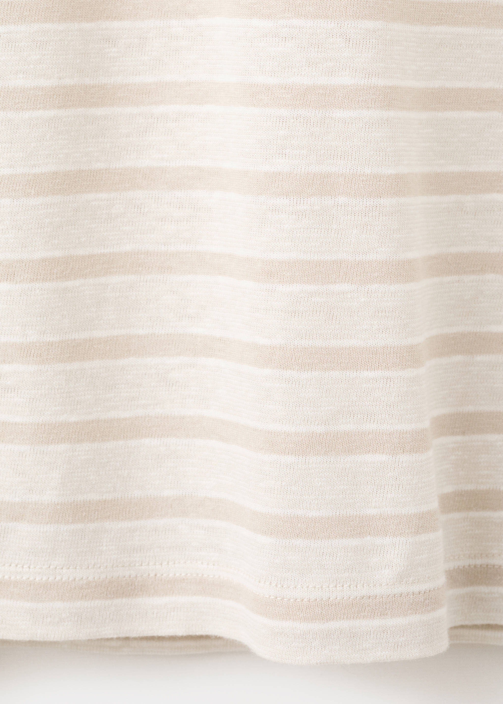 Striped linen T-shirt - Details of the article 0