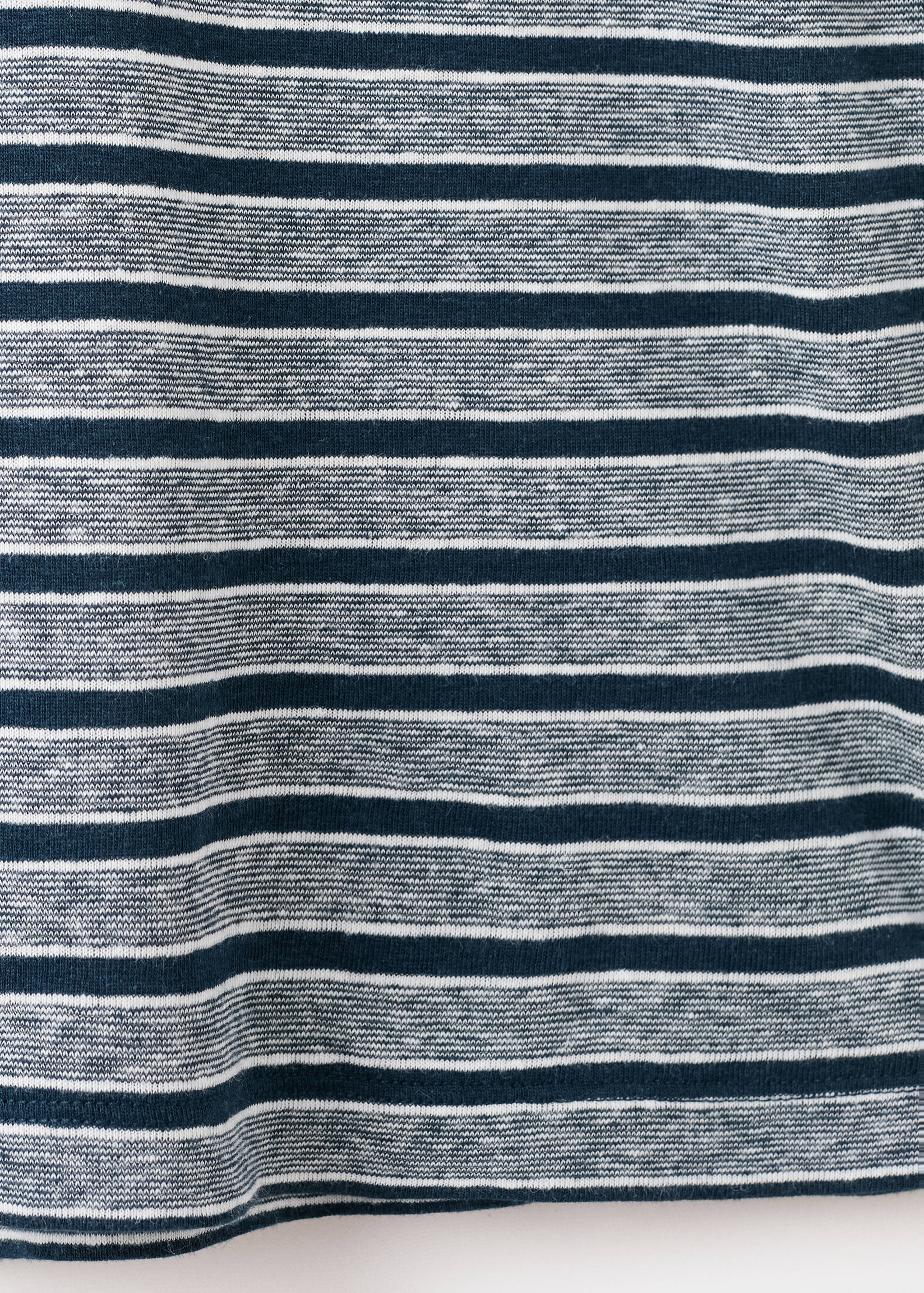 Striped linen T-shirt - Details of the article 0