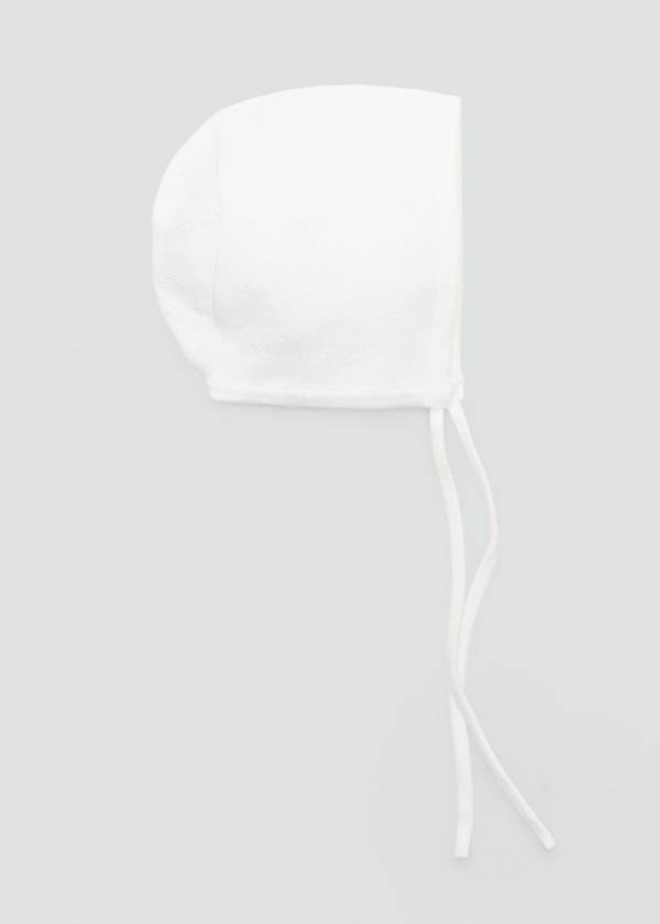 Knitted bonnet — Off White