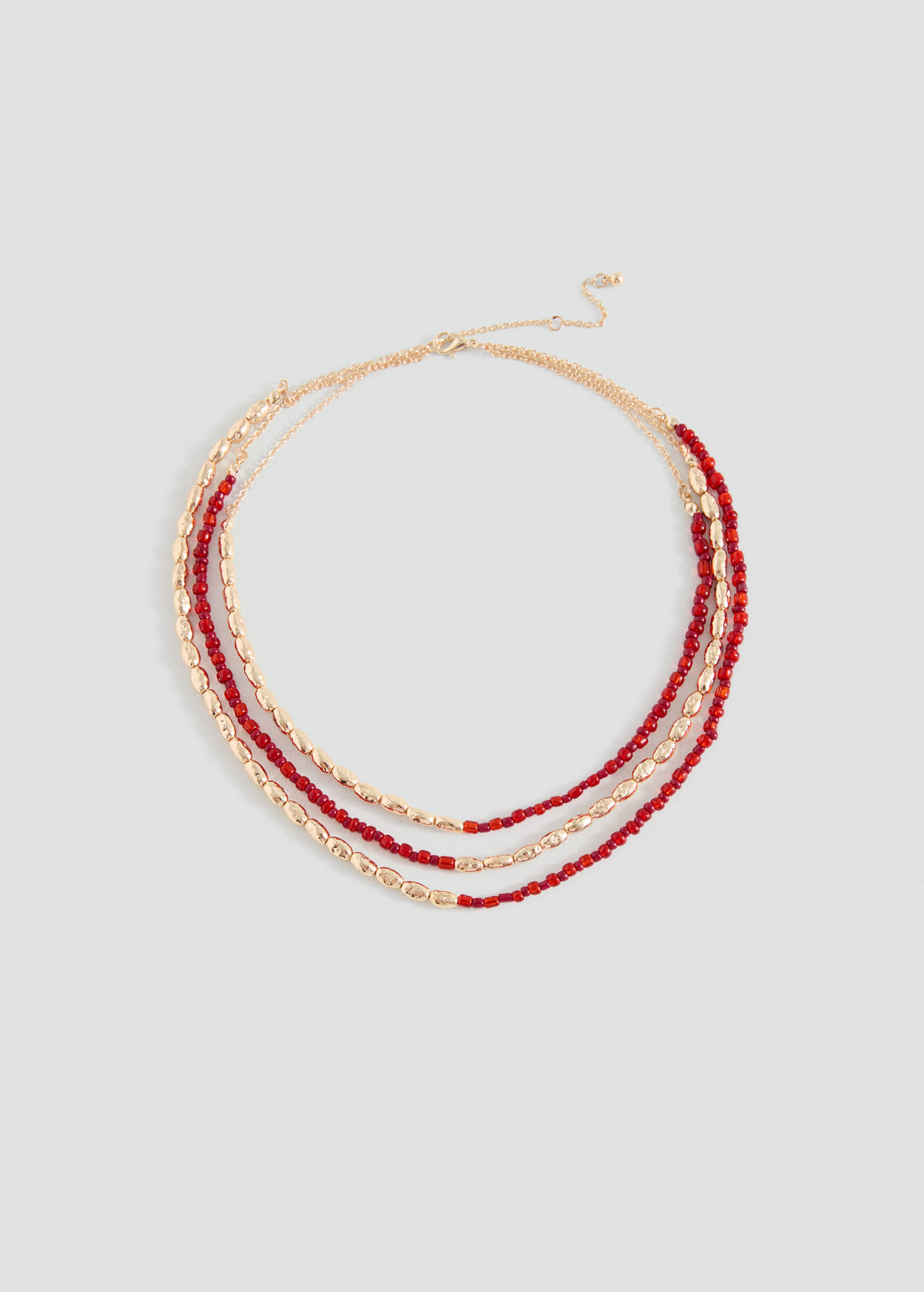 Collar multicadena abalorios - Artículo sin modelo